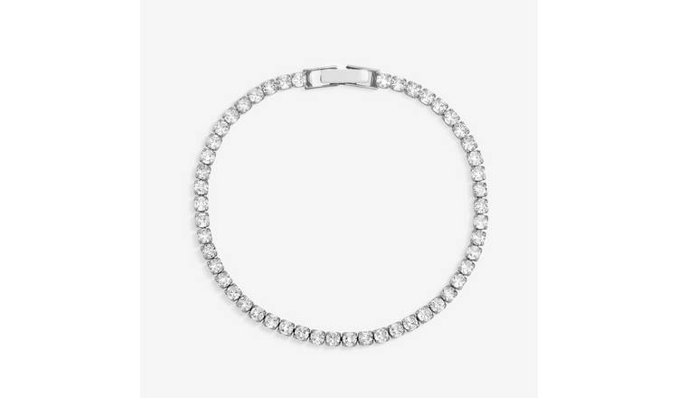 Jon Richard Cubic Zirconia Round Tennis Bracelet