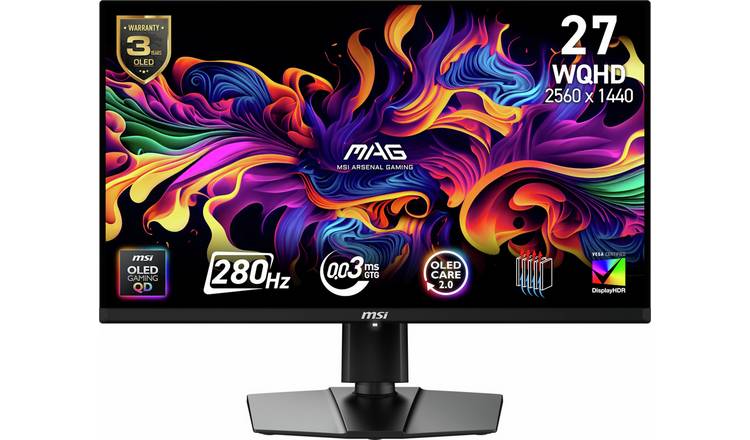 MSI MAG 271QP QD-OLED X28 27 Inch 280Hz WQHD Monitor