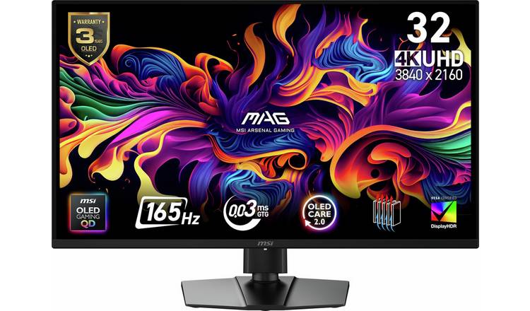 MSI MAG 322UP QD-OLED E16 32 Inch 165Hz 4K Ultra HD Monitor