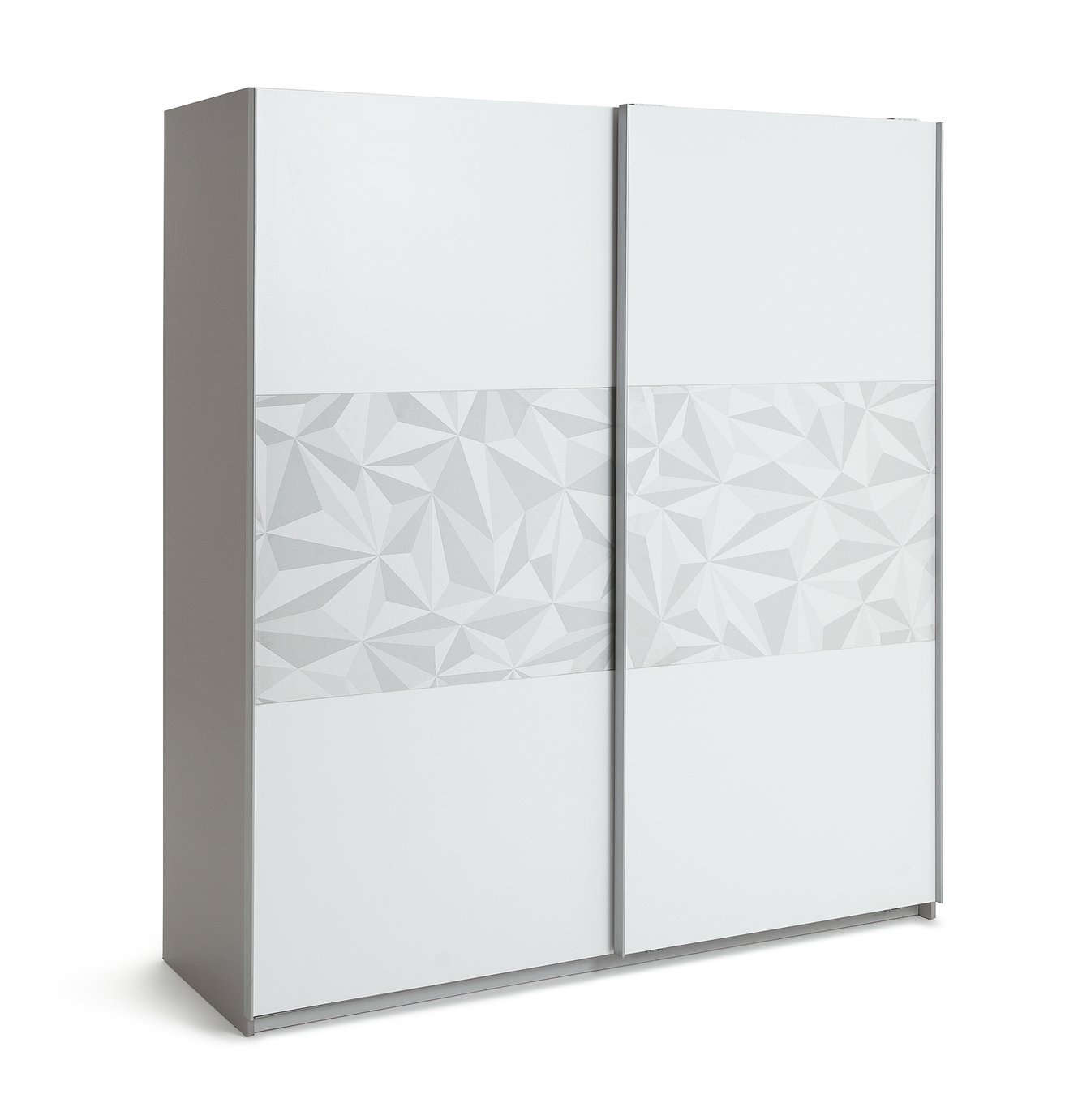 Argos Home Holsted Large Sliding Wardrobe -White & Geometric Review