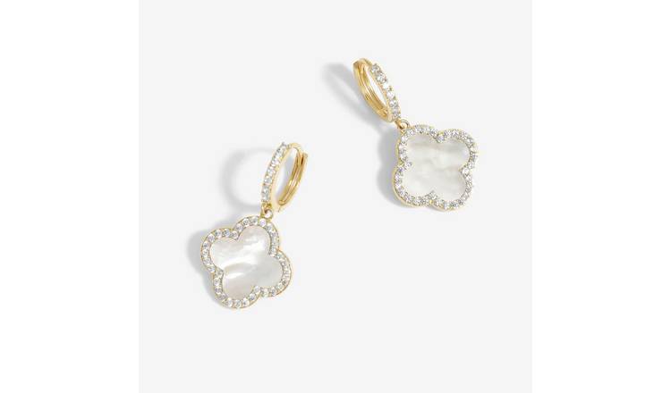 Jon Richard Gold Plated Mop Clover Huggies