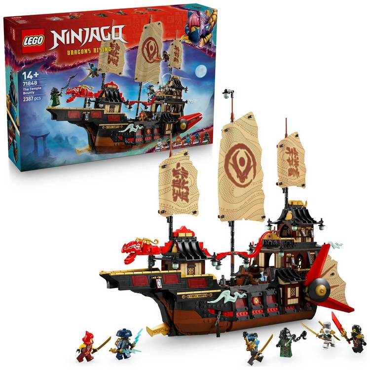 LEGO NINJAGO The Temple Bounty Interactive Boat Toy 71848 0