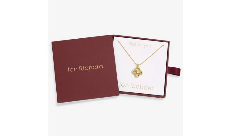 Jon Richard 18k Gold Plated Clover Pendant