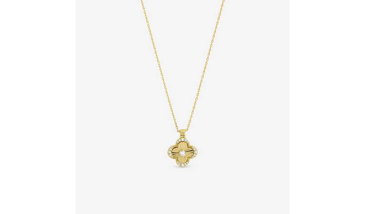 Jon Richard 18k Gold Plated Clover Pendant