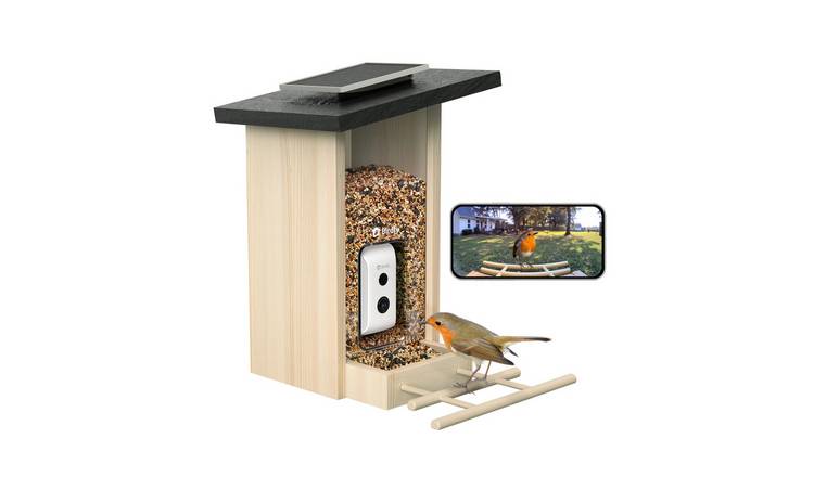 Birdfy Ebony Lite Smart Bird Feeder Solar Panel with Camera