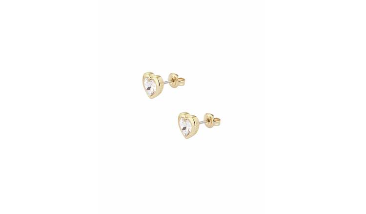 Ted Baker Han Crystal Heart Stud Earrings