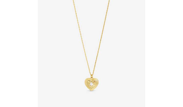 Jon Richard Gold Plated Heart Pendant Necklace
