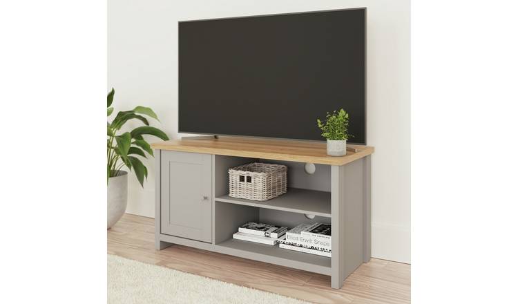 GFW Lancaster Coffee Table With Shelf and TV Unit - Grey