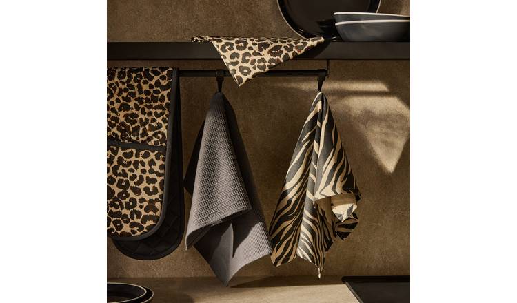 Argos Home Animal Print Textile Set - Grey