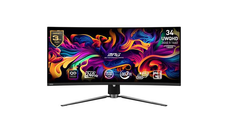 MSI MPG 341CQPX QD-OLED 34 Inch 240Hz UWQHD Monitor