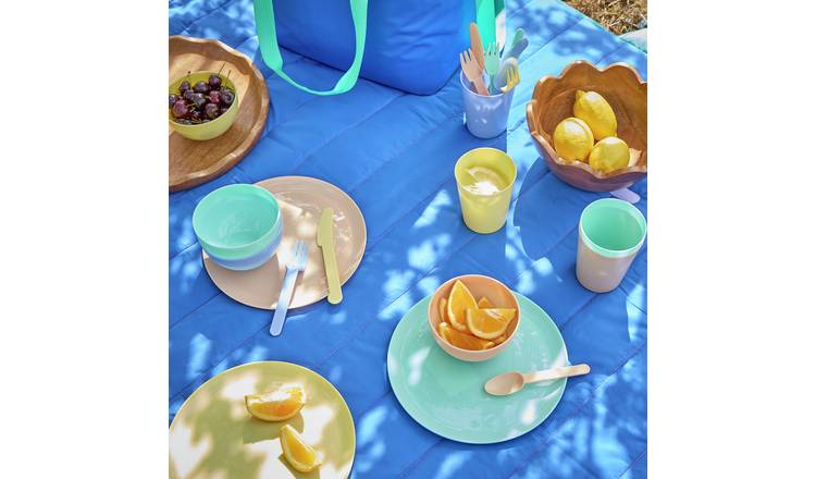 Argos Home Picnic Set – Multipack for 4 / Pastel Colours