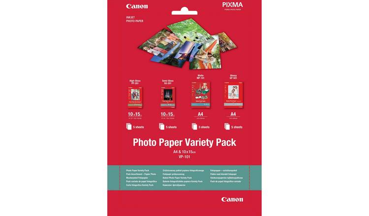 Canon Photo Paper Variety Pack - 20 Sheets