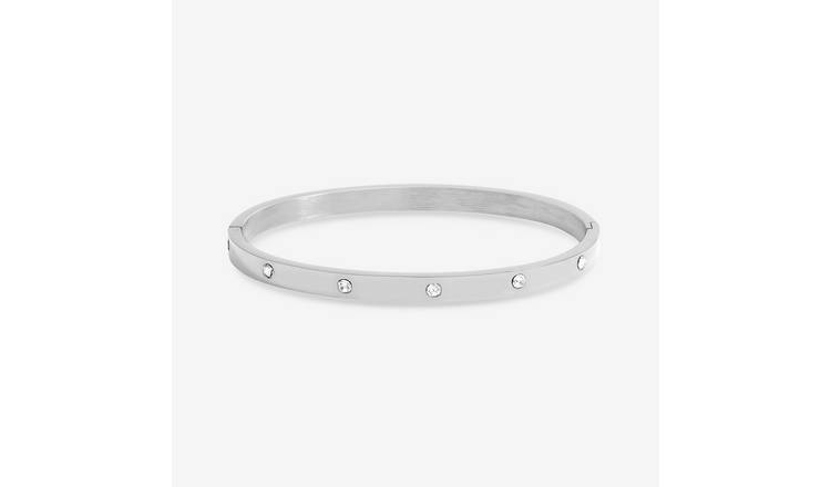 Jon Richard Silver Plated Crystal Bangle