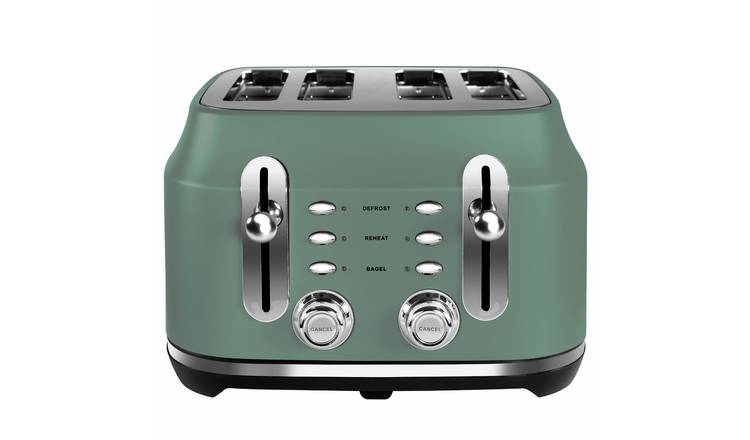 Rangemaster RMCL4S201MG Classic 4Slice Toaster-Mineral Green