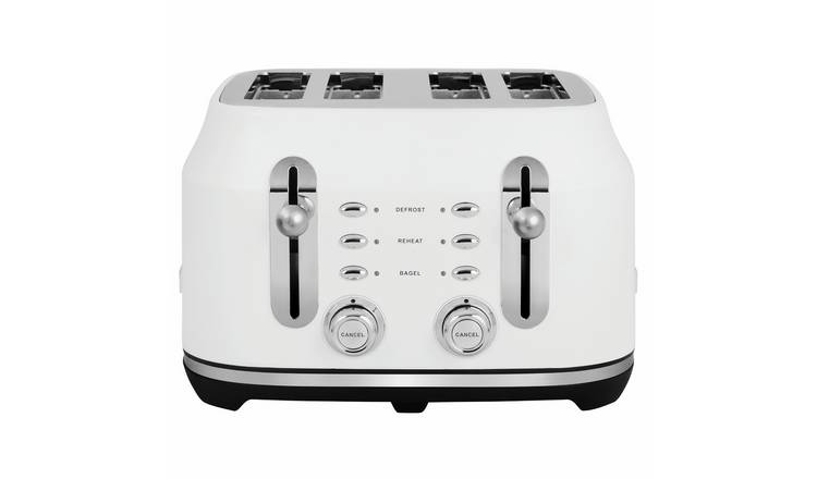 Rangemaster RMCL4S201WH Classic 4 Slice Toaster - White