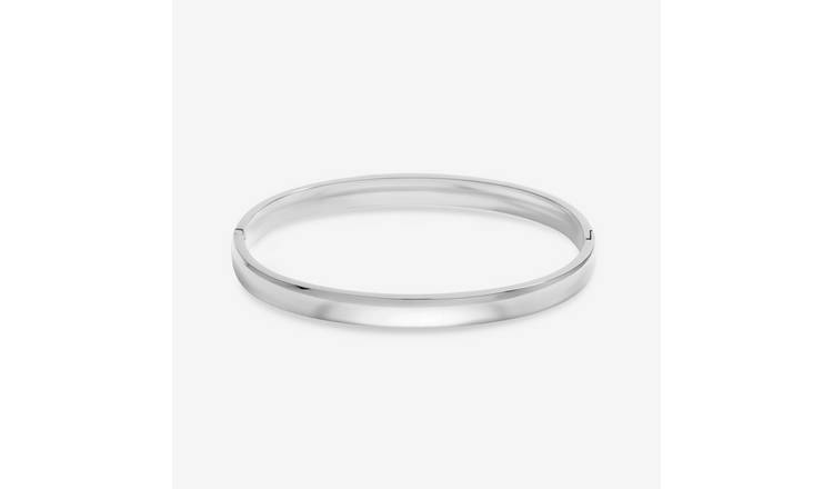 John Richard Waterproof Sterling Silver Plated Bangle