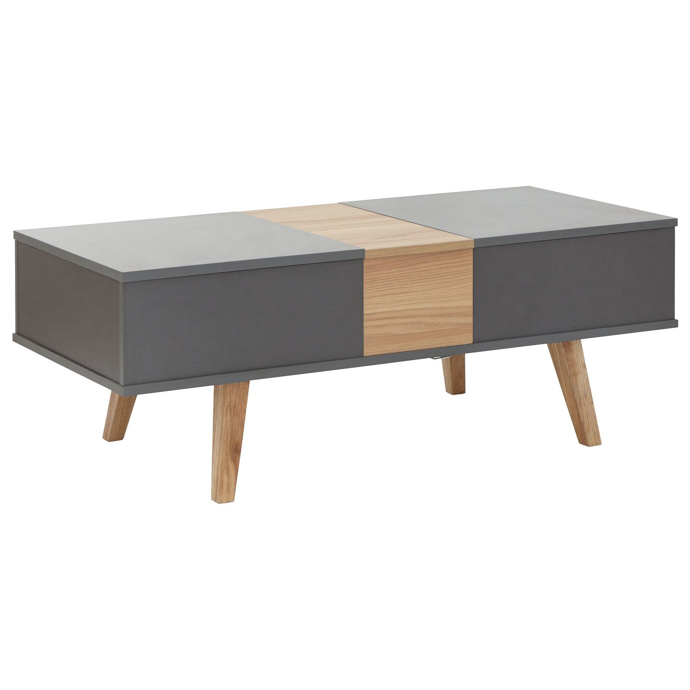 Modena Double Lifting Coffee Table - Grey