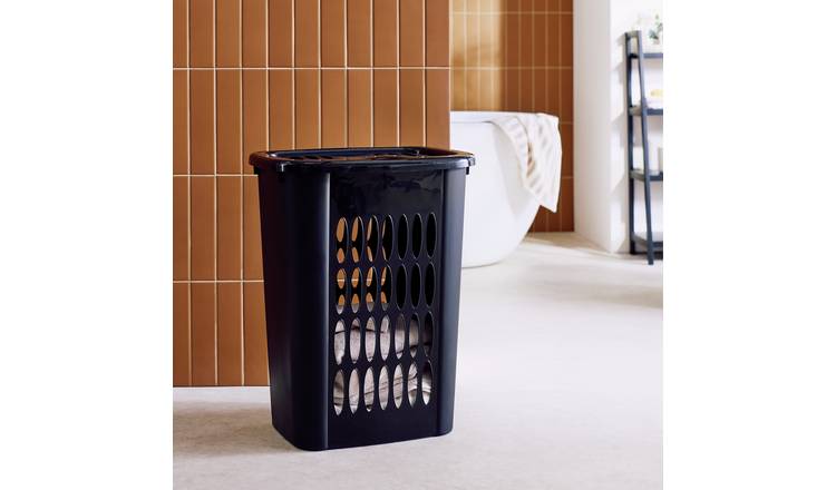 Argos Home 54 Litre Laundry Hamper - Black