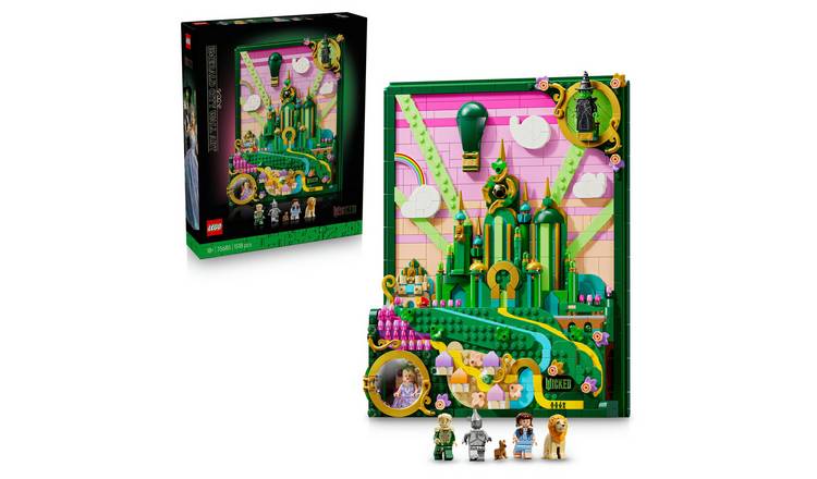 LEGO Wicked Emerald City Wall Art, DIY Set for Adults 75685