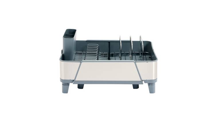 Argos Home Expandable Dish Rack - White & Grey