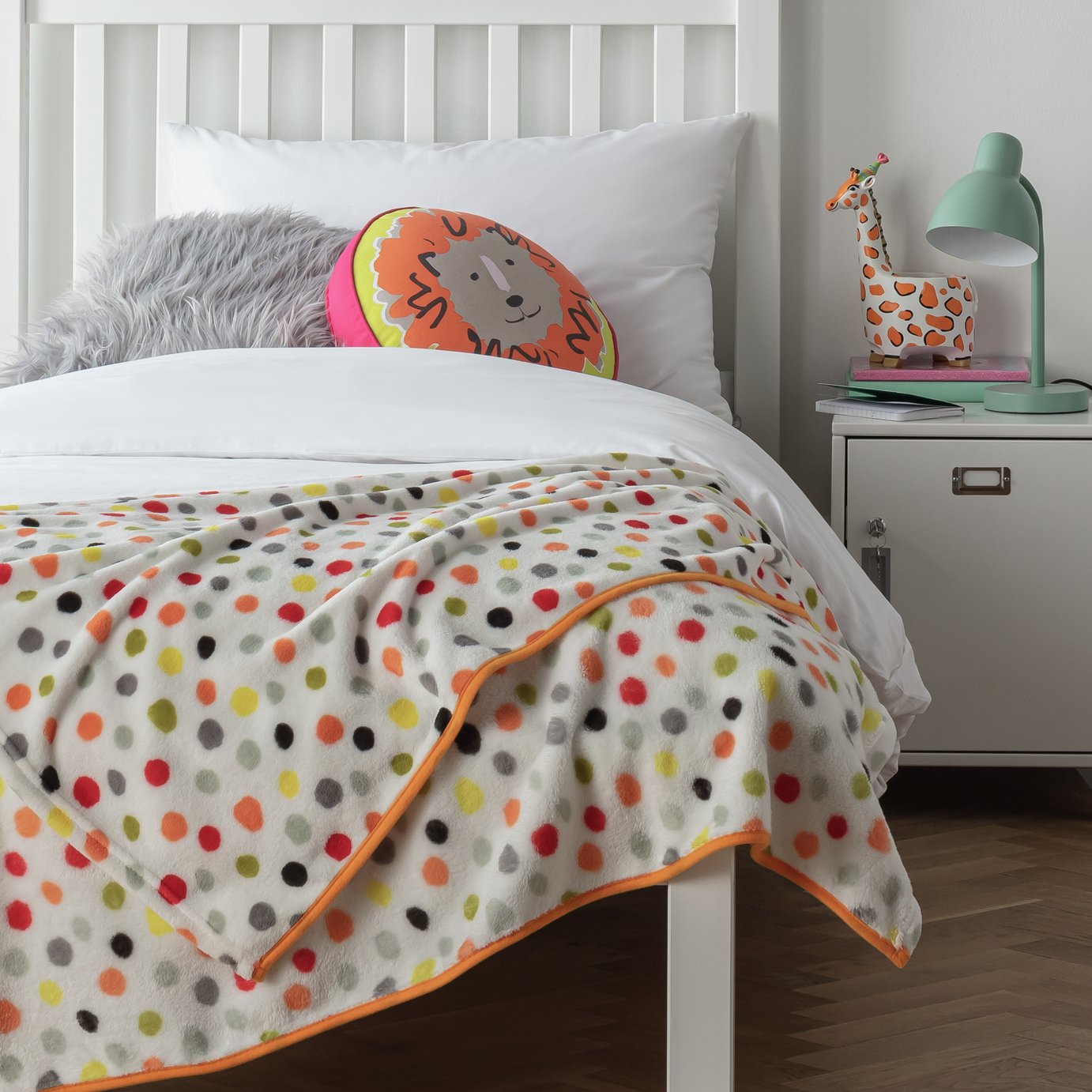 Argos Home Multicoloured Spot Fleece Review