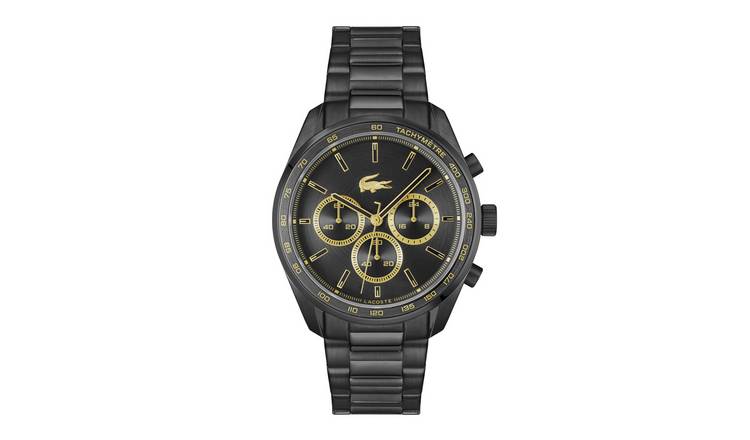 Lacoste Men's Black Stainless Steel Bracelet Watch