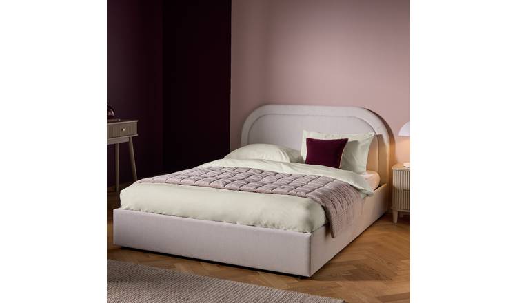 Habitat Ashford Double End Lift Ottoman Bed - Cream