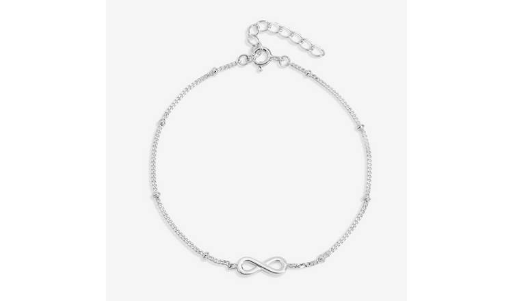 Simply Silver Infinity Chain Bracelet