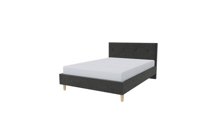 Millbrook Taylor Kingsize Fabric Bed Frame - Charcoal