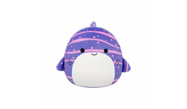 Squishmallows 7.5 Inch Purple Striped Shark Soft Toy