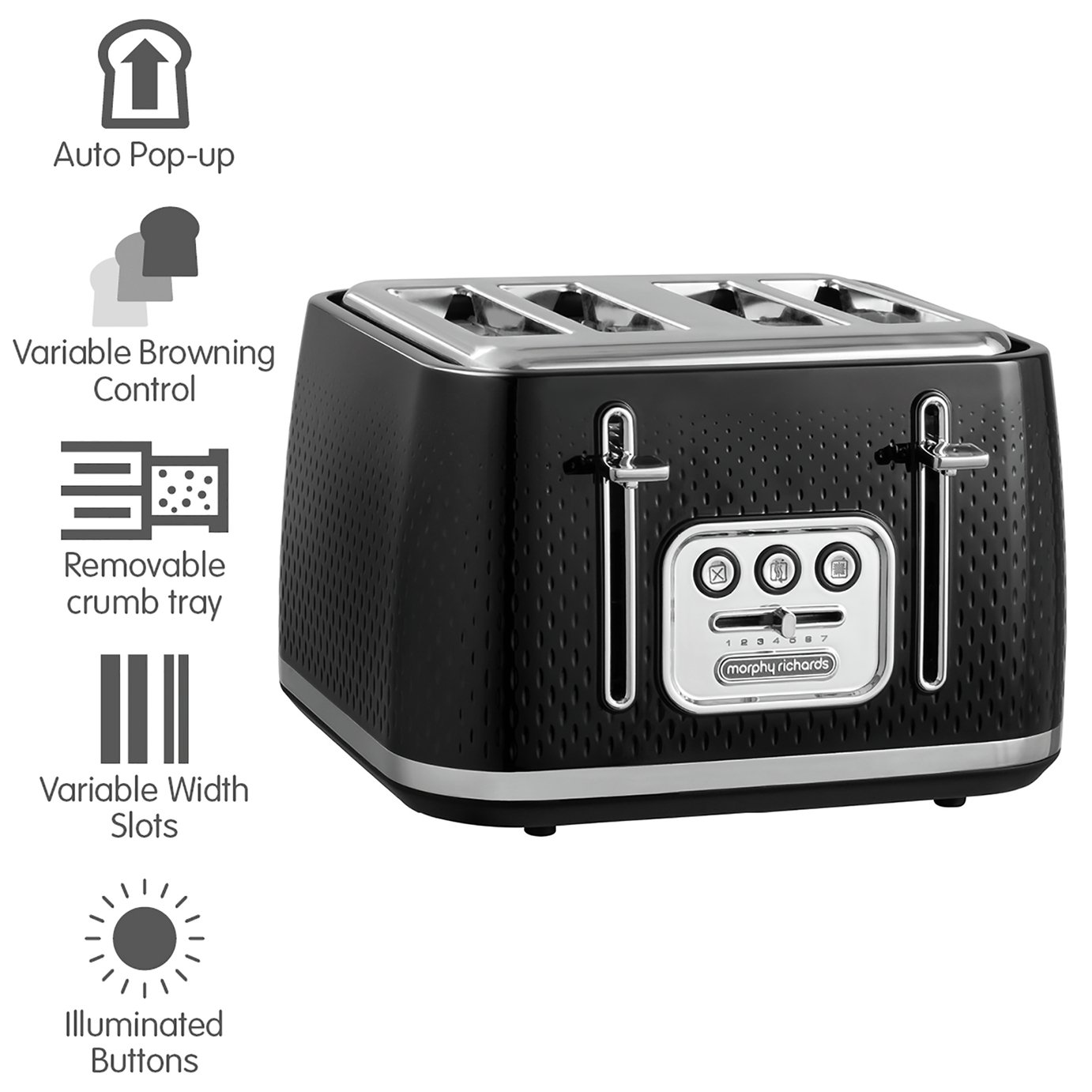 Morphy Richards 243010 Verve 4 Slice Toaster Reviews Updated July 2024