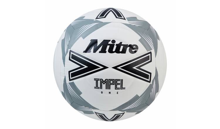 Mitre Impel One Size 5 Football - Grey/White