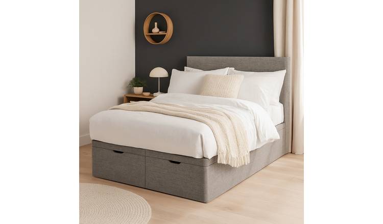 Millbrook Taylor Double Fabric End Lift Ottoman Bed - Grey