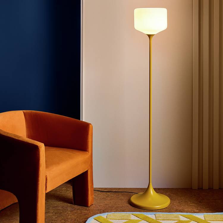 Habitat Rory Trumpet Floor Lamp - Mustard 0