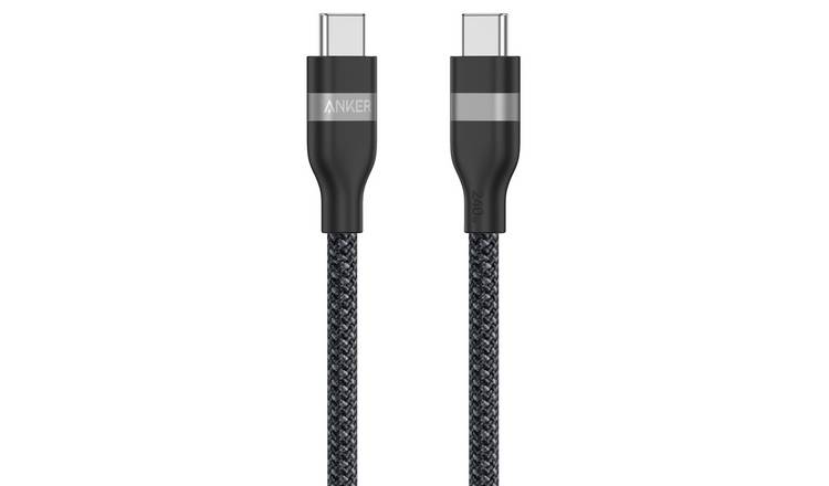Anker 0.9m 240W Braided USB-C to USB-C Cable - Black