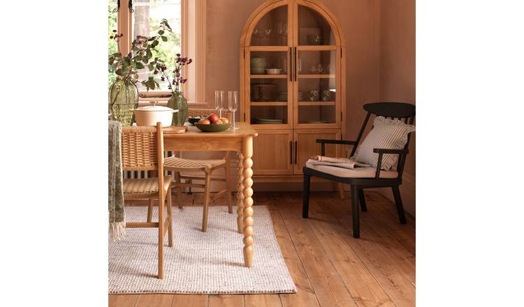 Habitat Pebble Neutral Cut Pile Rug - 170x120cm