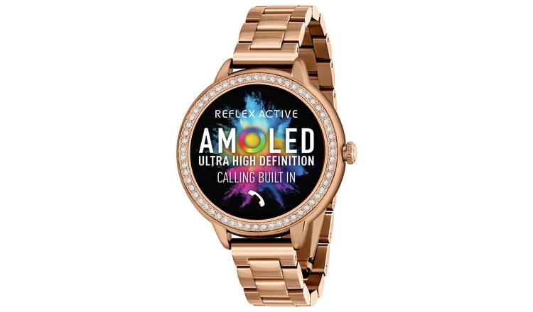 Reflex Active Series 41 Rose Gold Tone Calling Smart Watch