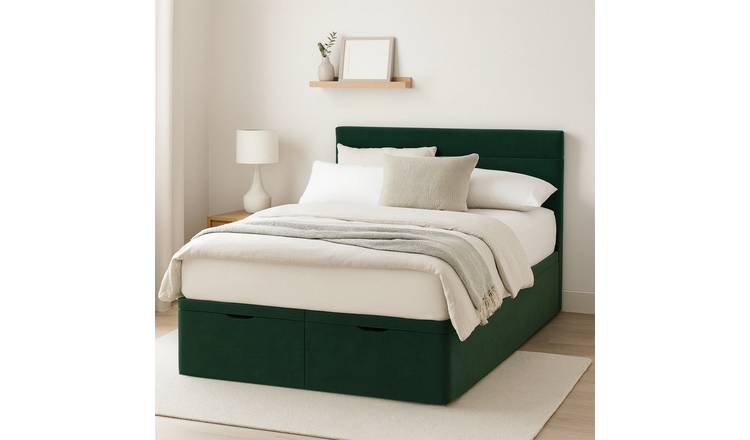 Millbrook Miller Superking Fabric EndLift Ottoman Bed- Green