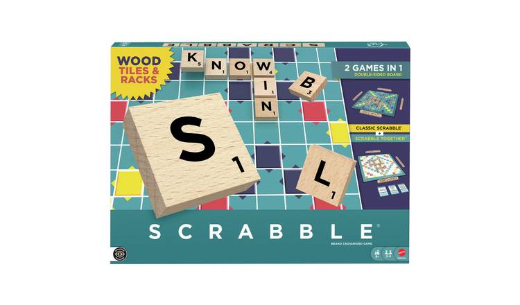 Scrabble Wooden Board Game Family Word Game 