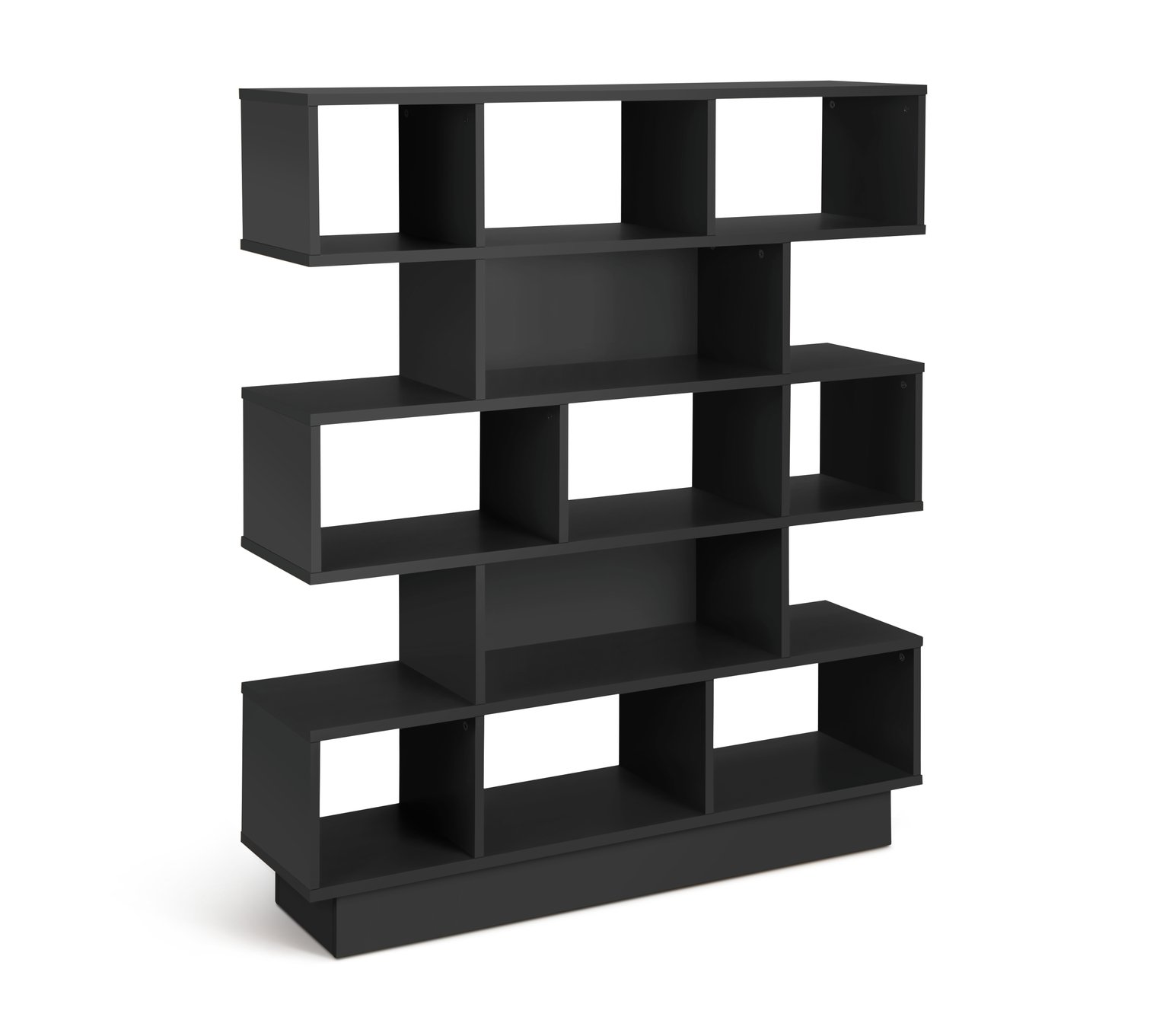 Habitat Cubes Wide Bookcase - Black