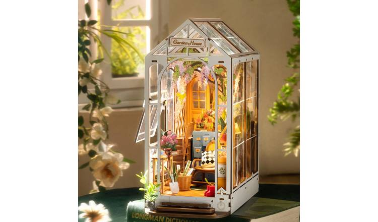 Menkind Greenhouse Book Nook Wood Construction Kit
