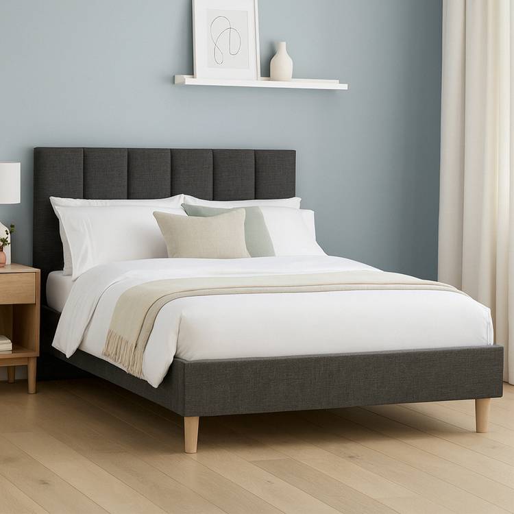 Millbrook Beds Kingsize Wooden Bed Frame - Grey 0