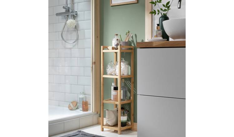 Habitat 4 Shelf Bamboo Storage Caddy - Natural