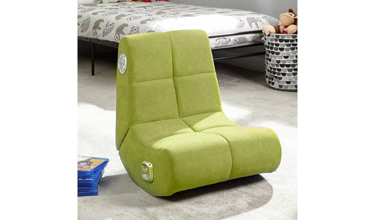 Suede mini best sale rocker speaker chair