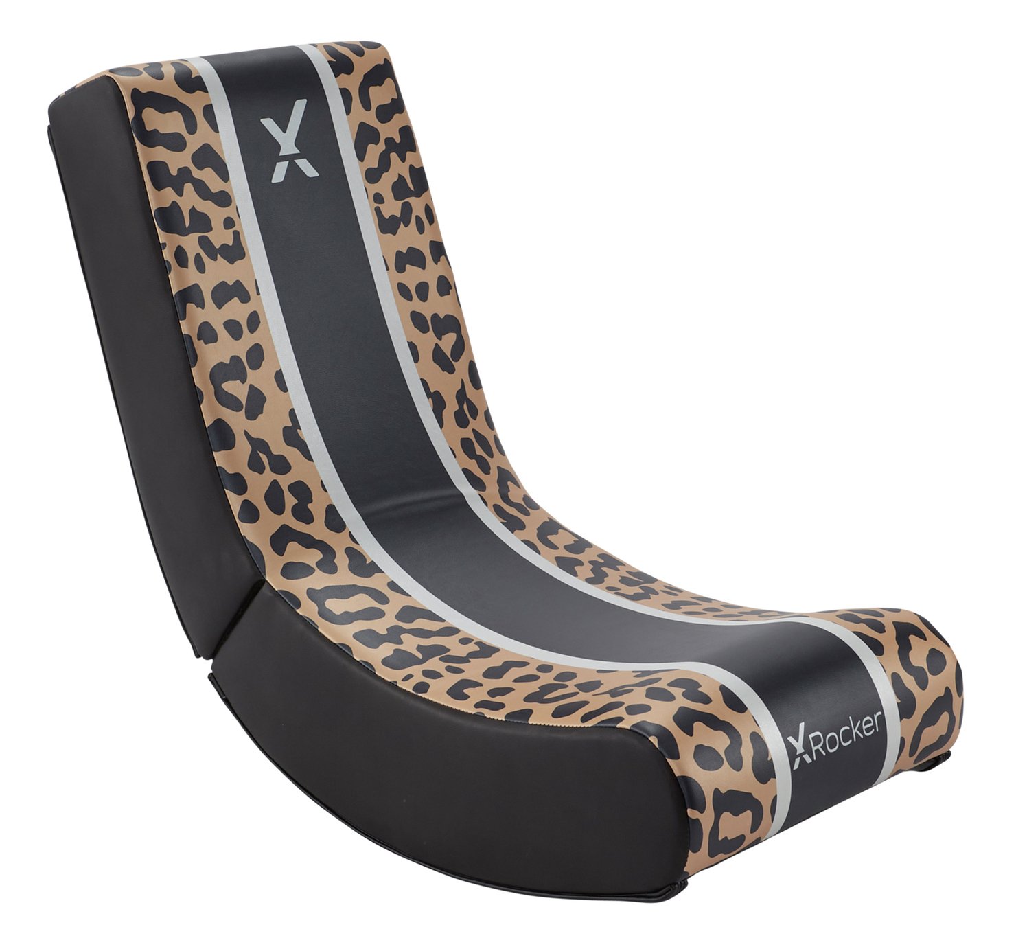 Photo 1 of *ALL BLACK* X Rocker Video Rocker Junior Gaming Chair - Leopard Print