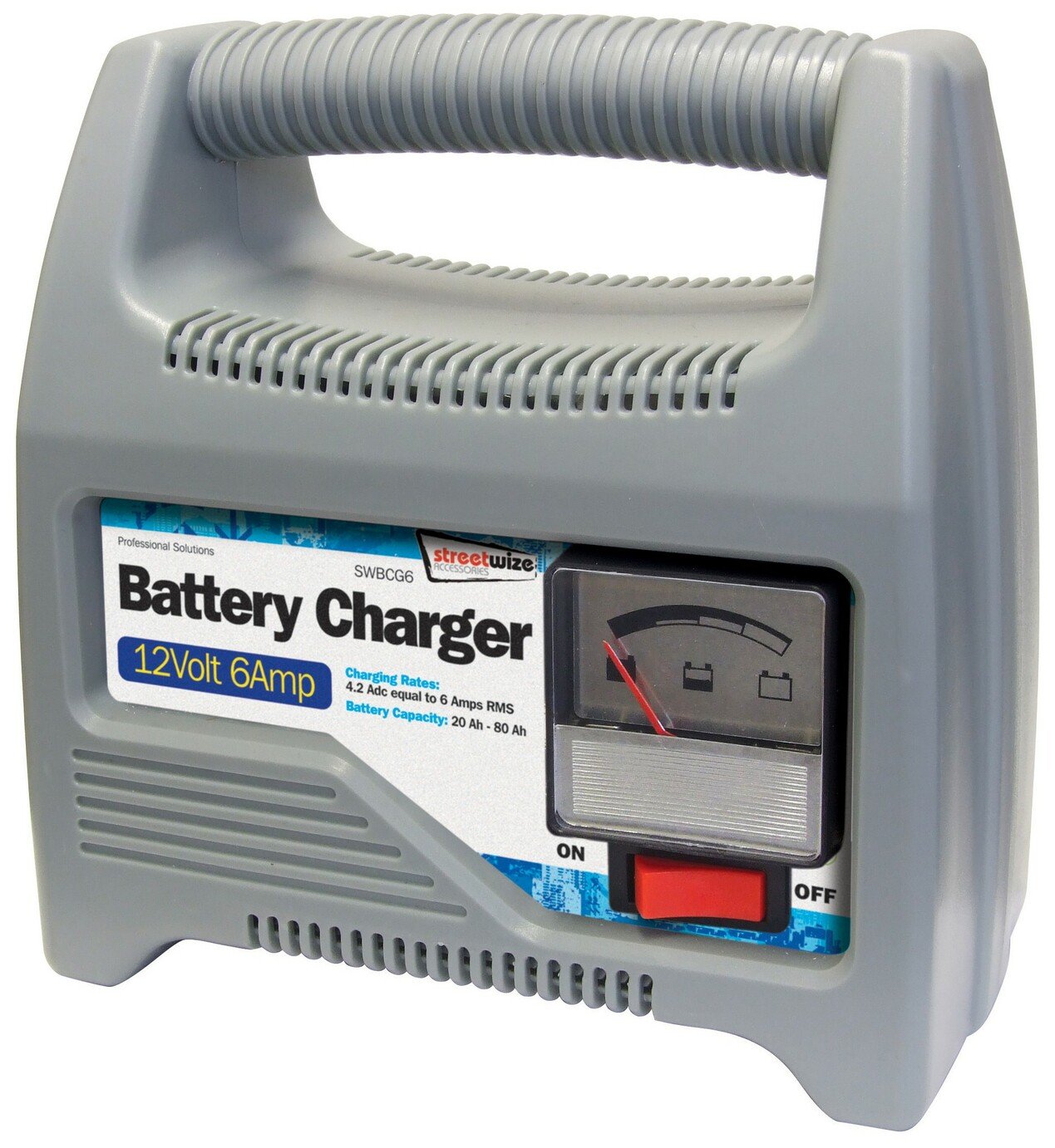 Streetwize 6 Amp Heavy Duty Automatic 12V Battery Charger