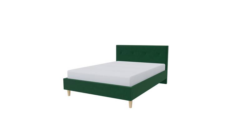 Millbrook Taylor Kingsize Fabric Bed Frame - Green