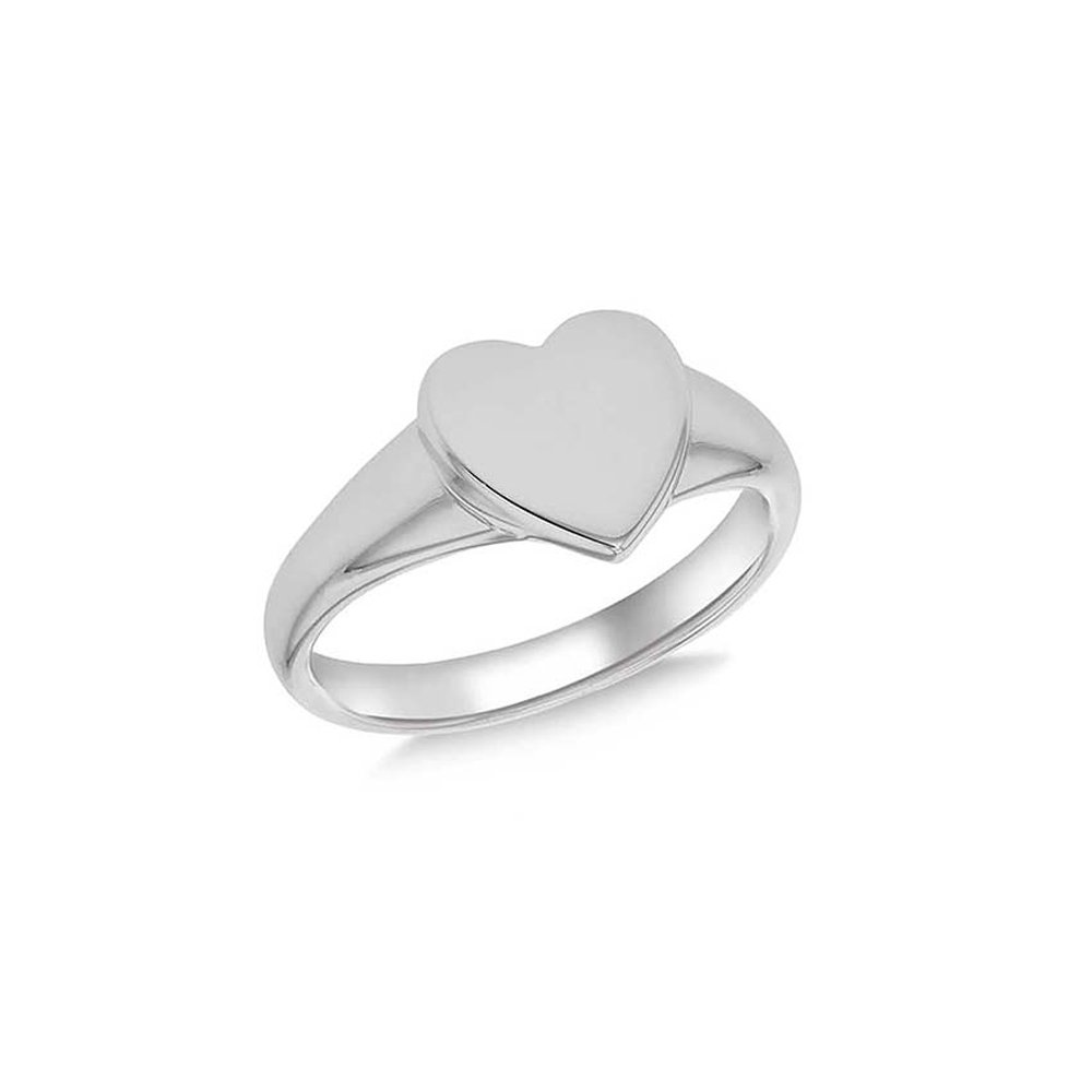 Sterling Silver Personalised Heart Signet Ring Review