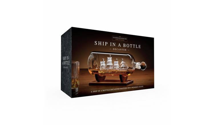 Menkind Ship In A Bottle Decanter