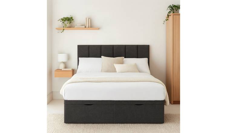 Millbrook Piper Superking End Lift Ottoman Bed- Charcoal